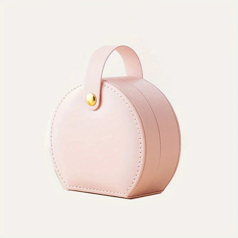Boîte à bijoux ronde format pochette