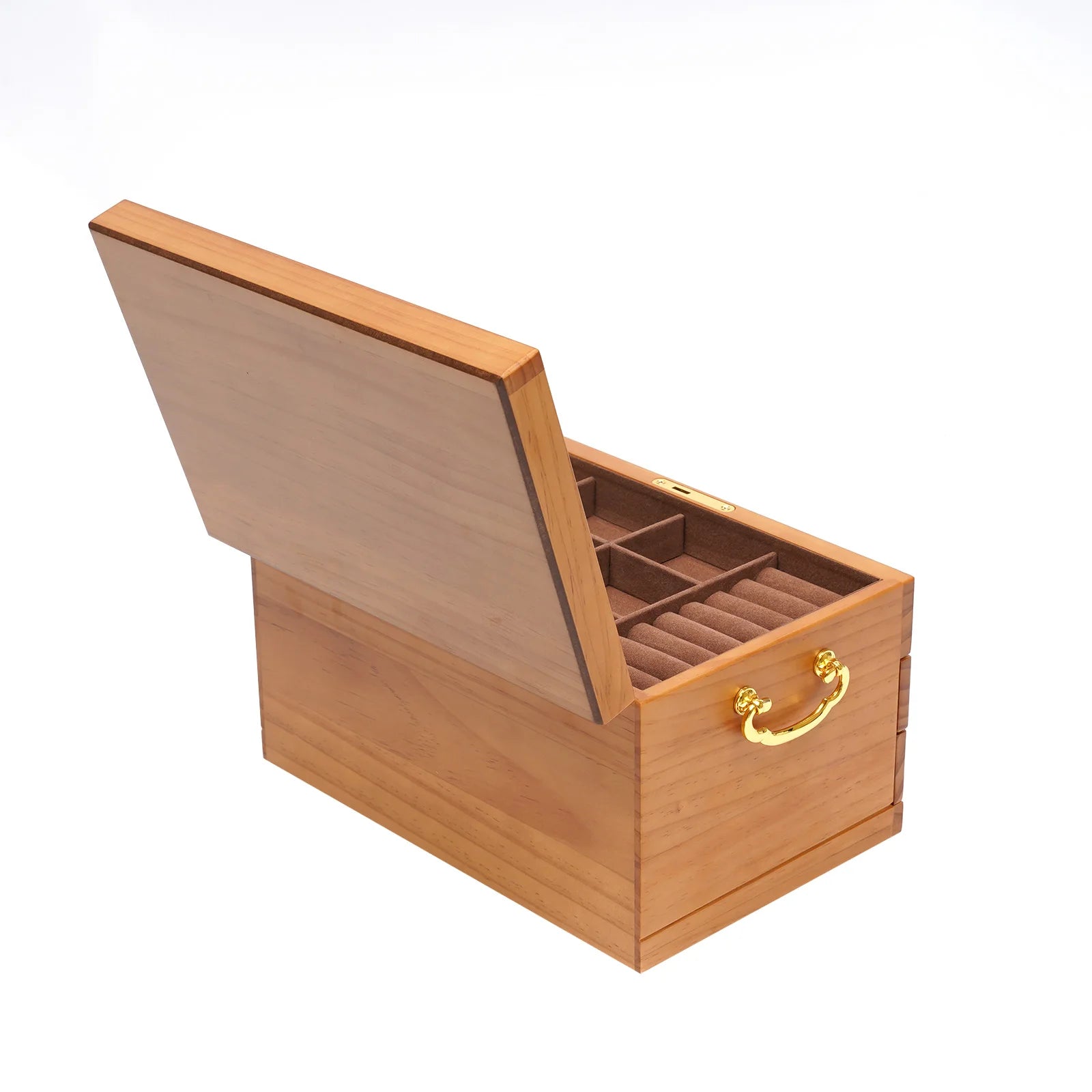 Boîte à bijoux avec rangement raffiné et sécurisé